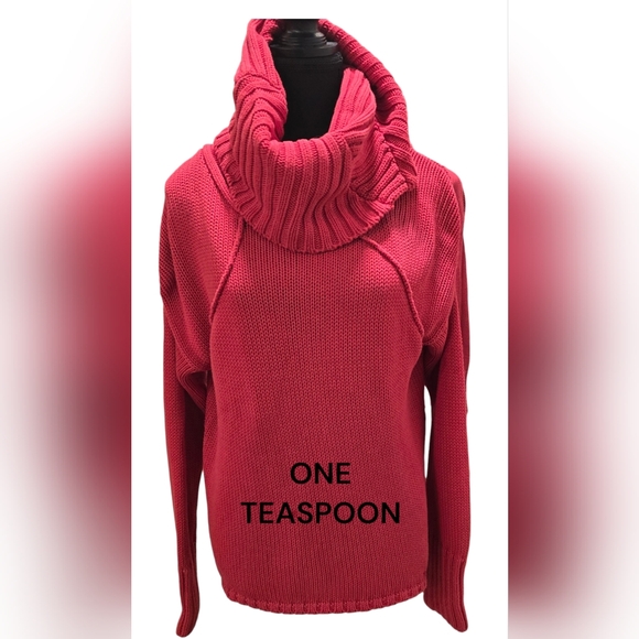 ONE TEASPOON CRIMSON THICK PURE ROLL SWEATER - Picture 3 of 6